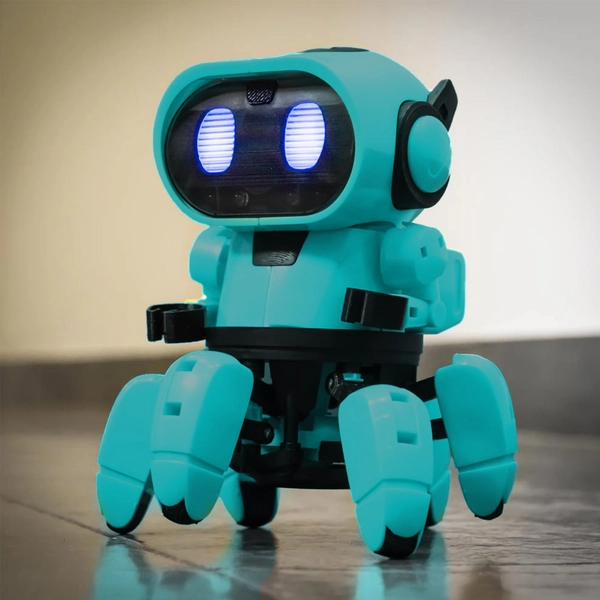 Construct & Create Tobbie the Self-Guiding AI Robot Blue