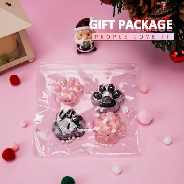 2 Packs Cute TABA squishy-Soft and stress-relieving TABA toys Gift for kids Holiday gift with accessories such as small pearls and sling backpacksTPR
