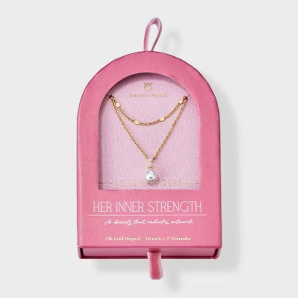 Beloved + Inspired 14K Gold Dipped Pearl Multi-Strand Necklace - Gold