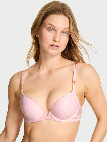 Sexy Tee Sheer Heritage Stripe Push-Up Bra