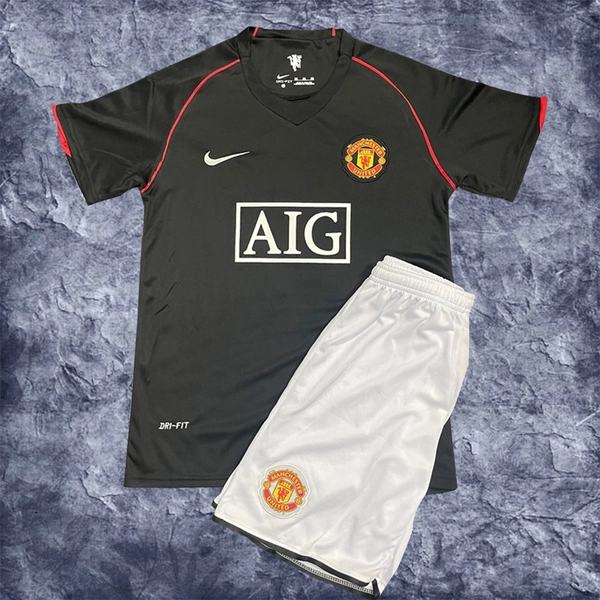 2018 Manchester United Kids Retro Away Soccer Kit - Cristiano Ronaldo Edition