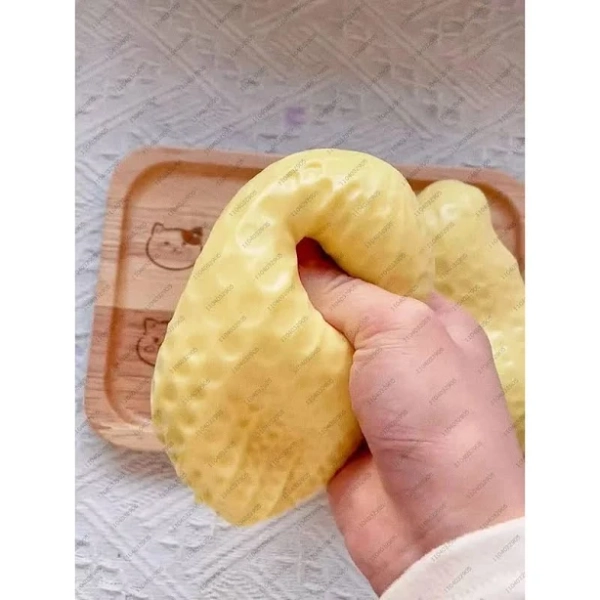 Crunchy Squeeze Peanut Stress Ball - Squishy Toy with Buttery-Soft Feel ASMR Sensory Fidget for