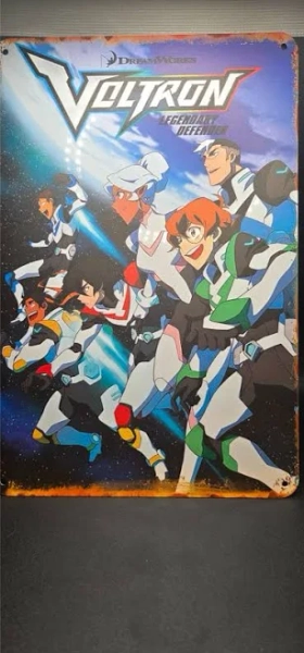 Dreamworks Voltron Legendary Defender Tin Sign