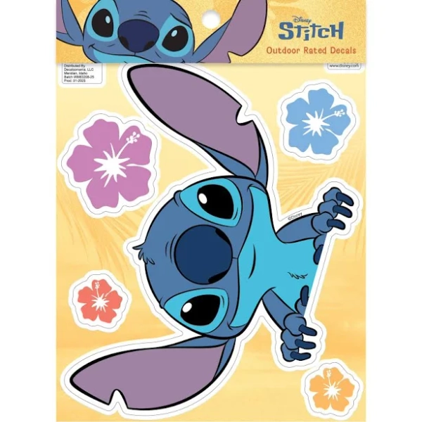 Disney Stitch Peeking Vinyl Car Decal wm83208