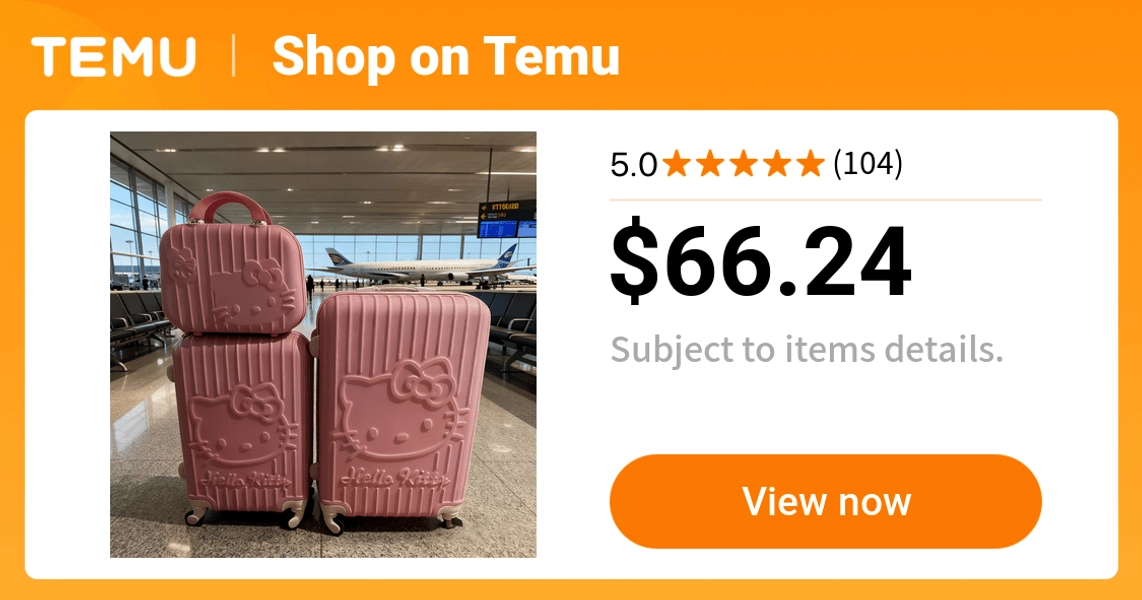 christmas gifts   pink luggage set hard shell - Temu
