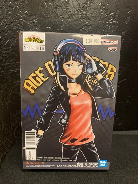 My hero academia Kyouka Jirou EARPHONE JACK AGE OF HEROES figure BANPRESTO