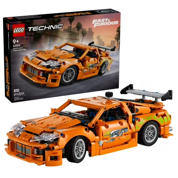LEGO Technic Fast and Furious Toyota Supra MK4 Building Kit- Toy Car for Kids, Boys, and Girls, Ages 9+ - Gift for Christmas - Realistic Engineering Details - 42204