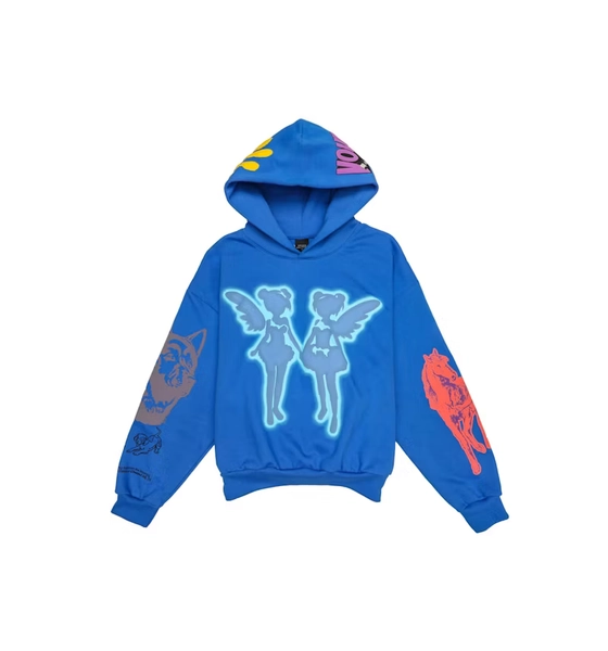 Drake FATD For All The Dogs Hoodie Blue