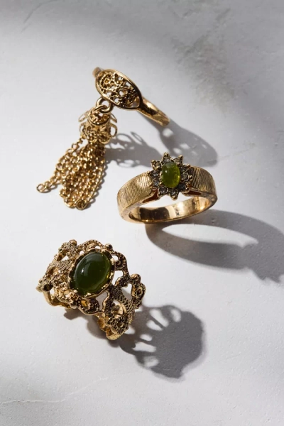 Victorian Tassel Rings Set