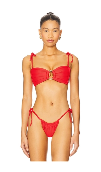 Tori Ties Bandeau Bikini Top