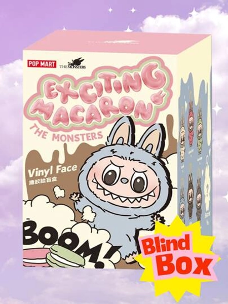 POP MART 100% Authentic Labubu Blind Box – The Monsters Exciting Macaron Vinyl Face Blind Box (Single Box)