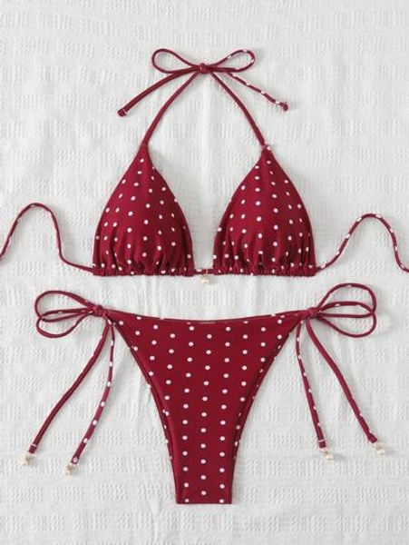 Swim Chiccia Beach Summer Outfits For Women, Random Print Swimwear Set