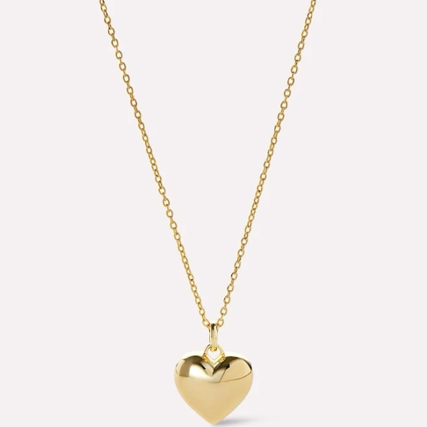 Ana Luisa Lev Small Gold Heart Necklace