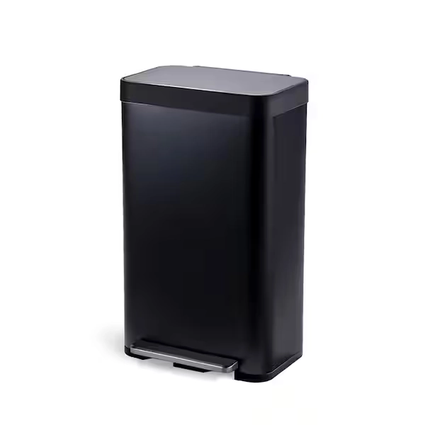 Home Zone Living 18.5 Gal. Stainless Steel Large Step-On Kitchen Trash Can with Soft Close Lid VA42171A