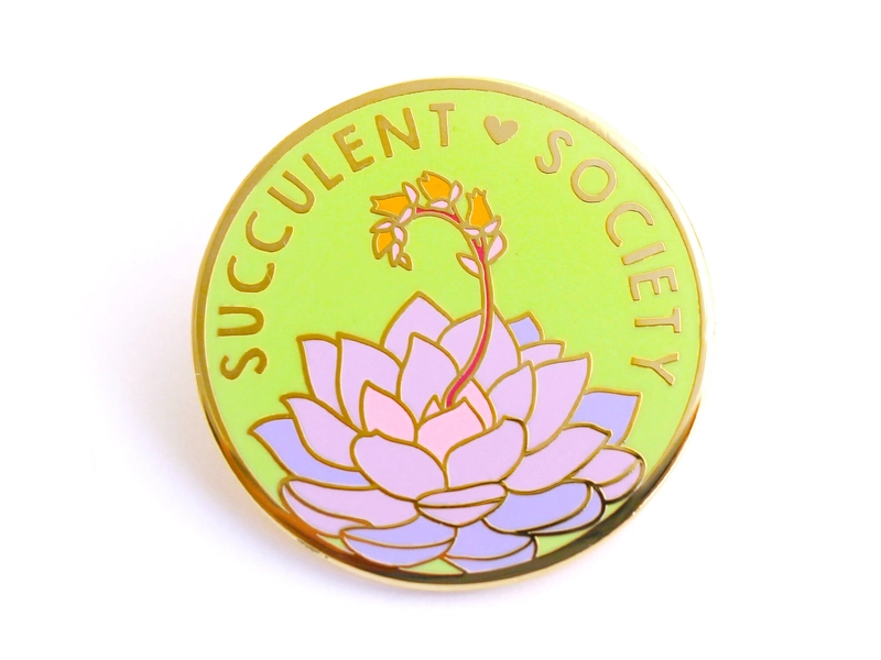 Succulent Society Pin