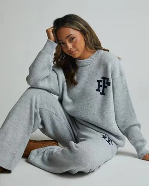 Womens Malia Knitted Grandad Sweatshirt - M