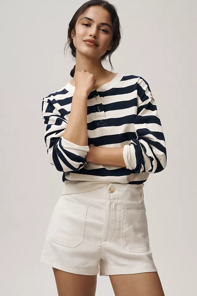 Colette European Linen Stretch High-Rise Shorts