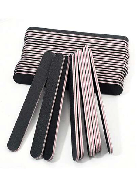 Black Nail File, Straight Nail Buffing Block, High Quality Non-Shedding Nail Buffing Block
