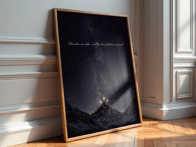 To The Stars Who Listen, ACOTAR Prints, Night Court Prints, Velaris Prints, Gifts for ACOTAR Fans, Book Lover Gift, Acotar Wall Art, Rhysand