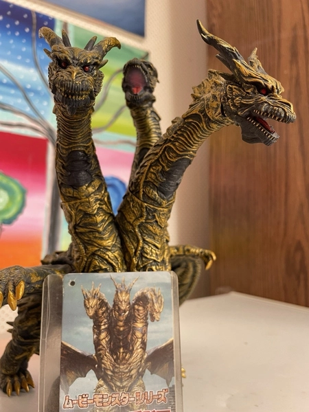 Bandai Movie Monster Series 2004 Keizer Ghidorah 9” Godzilla Final Wars W/tag