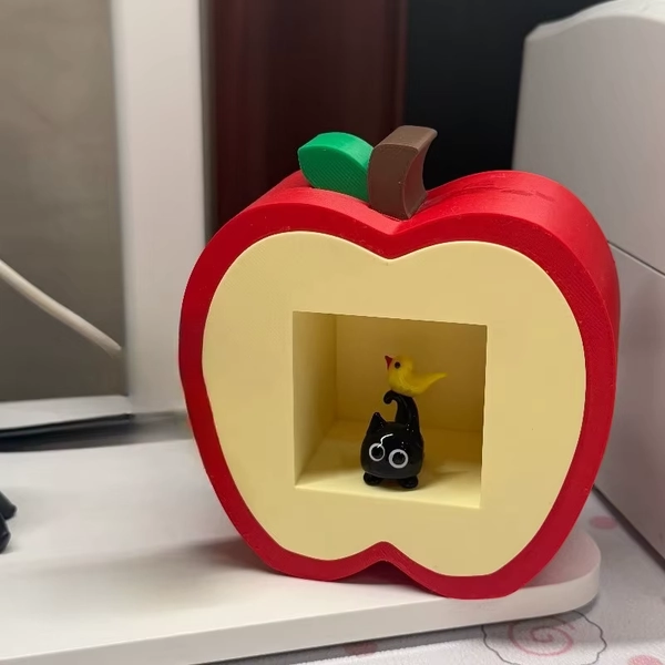 Cute Apple Series Storage Shelf Kawaii Cloud Miniature Storage Rack Mini Dollhouse Custom Color Organizer for Girls Bedroom New