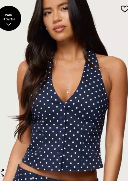 Women's Twyla Polka Dot Halter Top