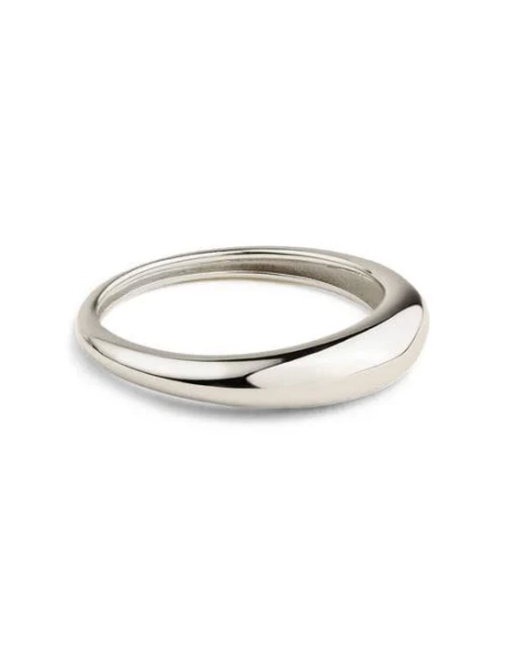 Made By Mary Women's Mini Gloss Silver Ring