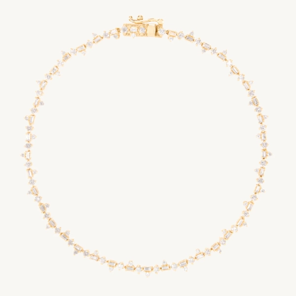 Pointelle Diamond Tennis Bracelet