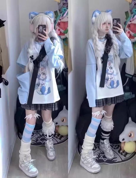 Japanese Woman Clothing With Removable Sleeve T-shirts Short Long Sleeve Female Clothing 2000s Summer Spring Kawaii y2k Clothes - AliExpress 200000345