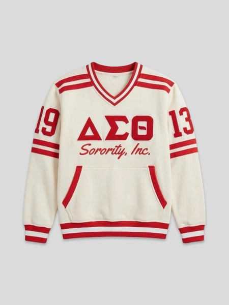 Delta Sigma Theta Embroidered Vintage Sweatshirt