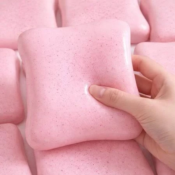 Bread Butter Squishy , Slow Rising Soft Squeeze for Desk & Office Use (Bread ), Pink