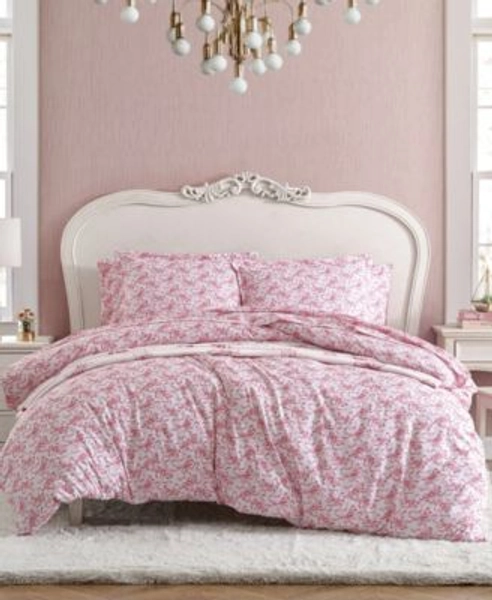 Ballet Bows Reversible 3-Pc. Duvet Cover Set, King