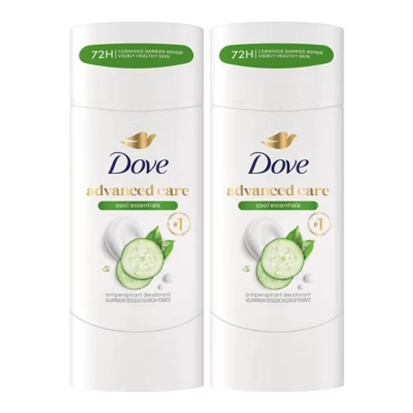 Dove Beauty Advanced Care Cool Essentials 72-Hour Women's Antiperspirant & Deodorant - 2.6oz/2pk