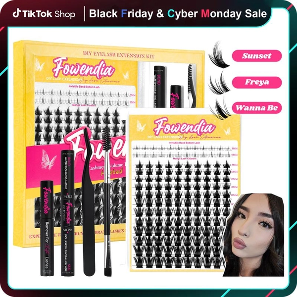 Fowendia Manga Lashes Cluster Lash Extension Kit