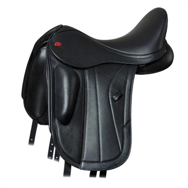 Kent & Masters Competition Series Dressage Saddle - Standard Wither - 17.5inch (44cm); Black; Medium/Wide