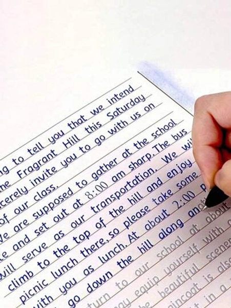 1pc Hengshui Style English Copybook, Hardcover High School English Calligraphy Practice Groove Copybook, Suitable For High School, Middle School Students, School Supplies