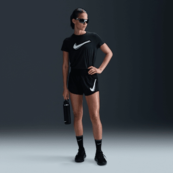 Nike One Women's Dri-FIT Mid-Rise Brief-Lined Running Shorts