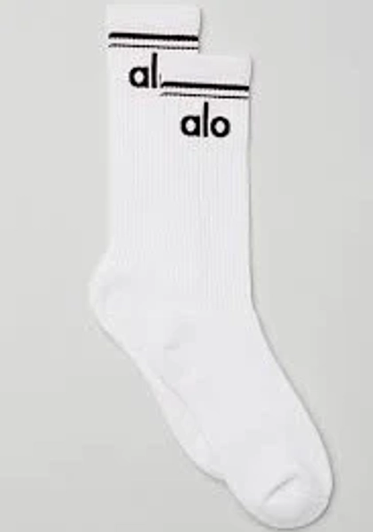 Unisex Throwback Sock - White/Black