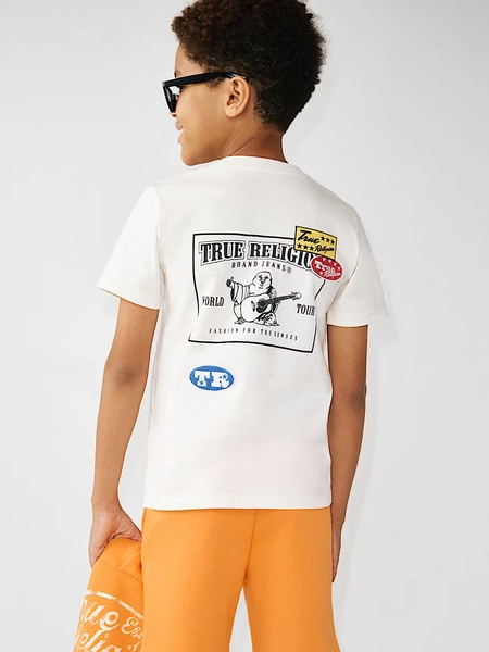 BOYS WORLD TOUR LOGO PATCH TEE