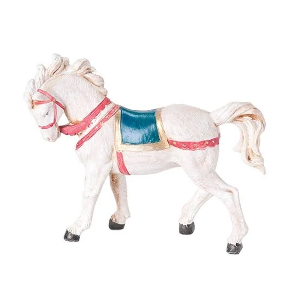 Fontanini 5" White Horse with Blanket