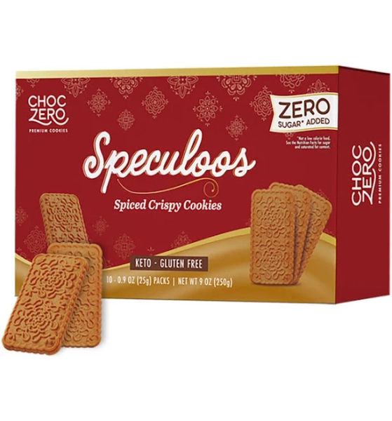 ChocZero Speculoos Spiced Crispy Cookies