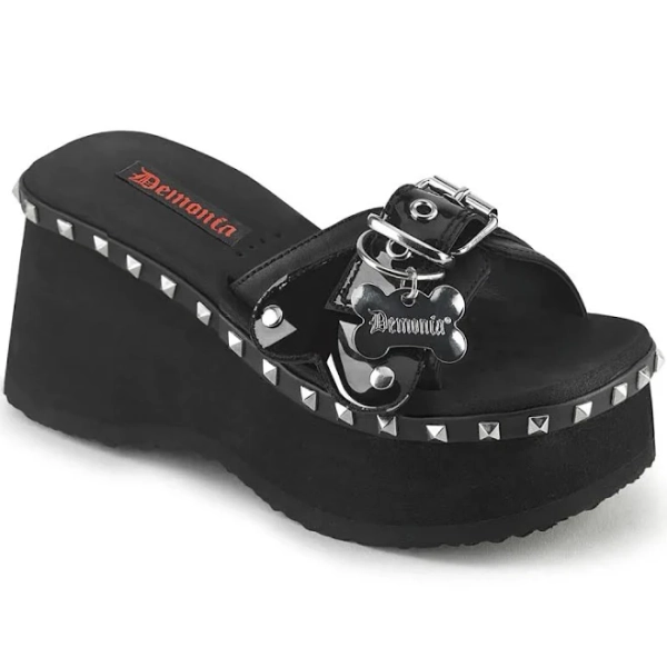 Demonia Funn-28 Platform Slide Sandals
