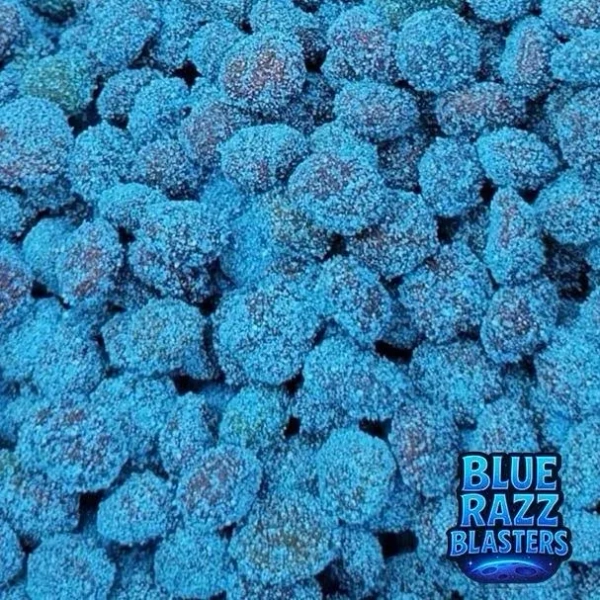 Blue Razz Blasters Viral Blue Raspberry Extreme Sour Gushers
