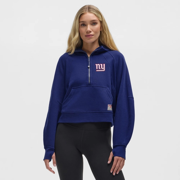 Women's lululemon  Larkspur New York Giants Scuba Oversized Half-Zip Hoodie
