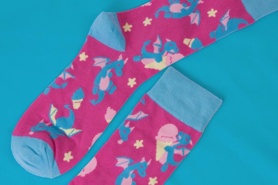 Only Women Sizes Left* Sweet Treat Dragons Crew Socks