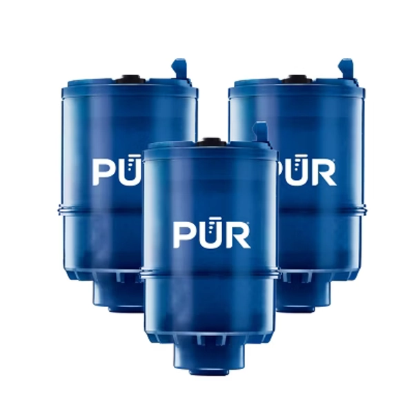 PUR PLUS 3pk Faucet Mount Water Replacement Filter RF99993: PUR Filtration, Reduces Odors, Filters Lead & Mercury