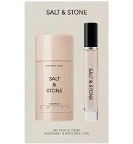 Saffron & Cedar Deodorant + Mini Mist Duo SALT & STONE