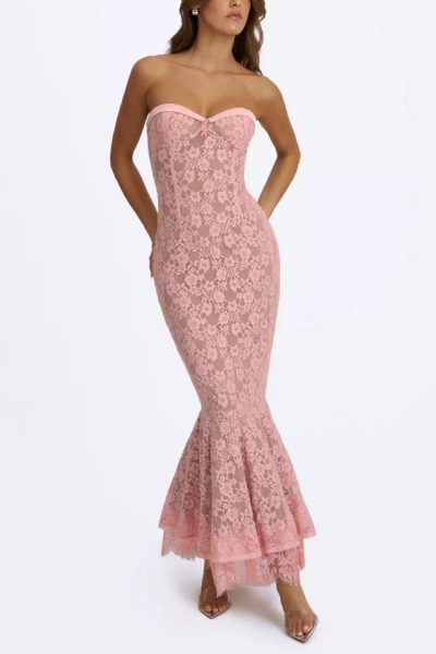 Miss Circle Rosalyn Lace Sweetheart Maxi Mermaid Dress