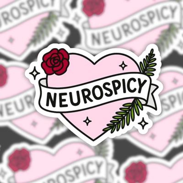 Neurospicy Vinyl Sticker - ADHD, Autistic, Neurodivergent Affirmation Decal