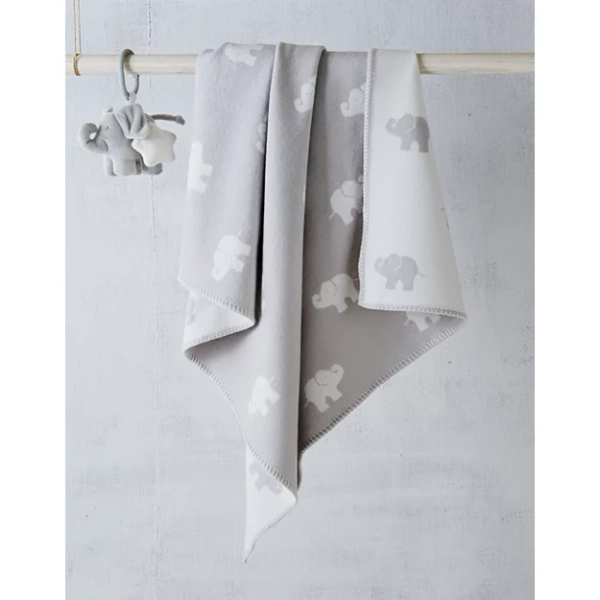 Grey Elephant Baby Blanket | Baby Blankets | The White Company ROW